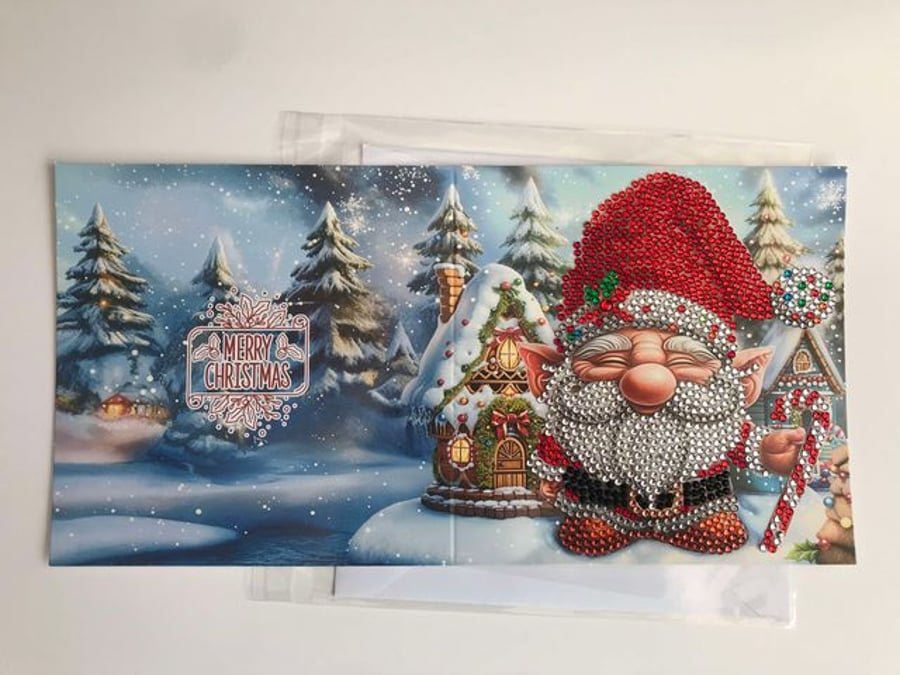  Diamond Art Christmas Card Old ELF