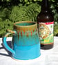 Pint Tankard in Turquoise Glaze - handthrown ceramic - Image 3
