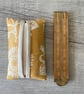 Ochre Linen Cotton  Fabric Tissue Holder  - Image 2