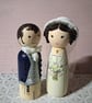 Pride and Prejudice wedding peg doll set.  - Image 3