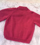 Cabled Cardigan Hand Knitted in Chunky Yarn for a Girl, Gift Ideas for Children  - Image 2
