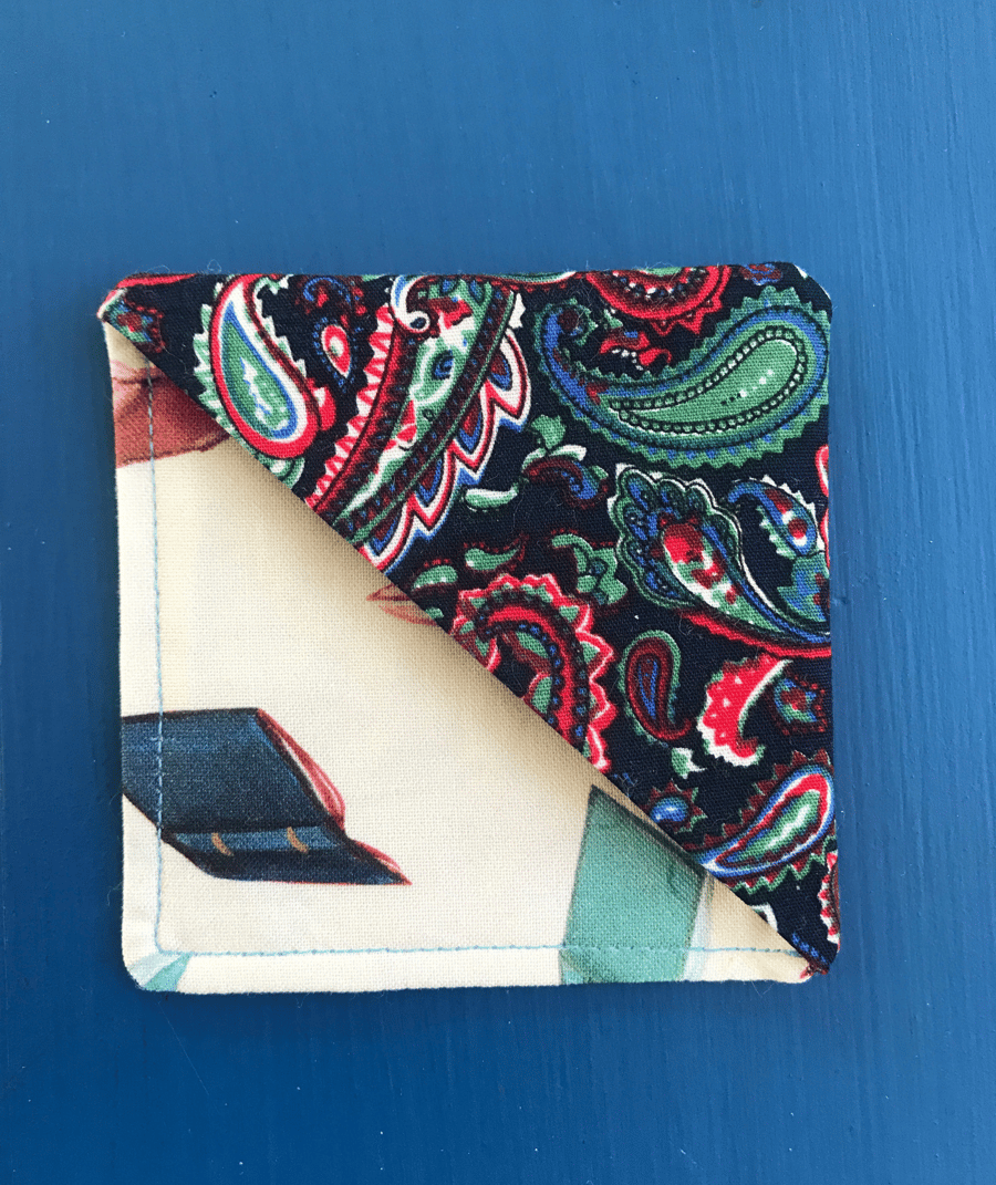 Large Paisley Corner Bookmark