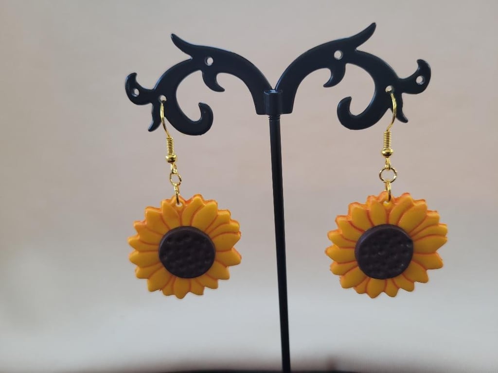 Sunflower Dangle Earrings
