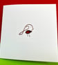 Robin Christmas Card - Wire Robin - Cute - Holiday Card - Folksy Christmas 2026 - Image 2