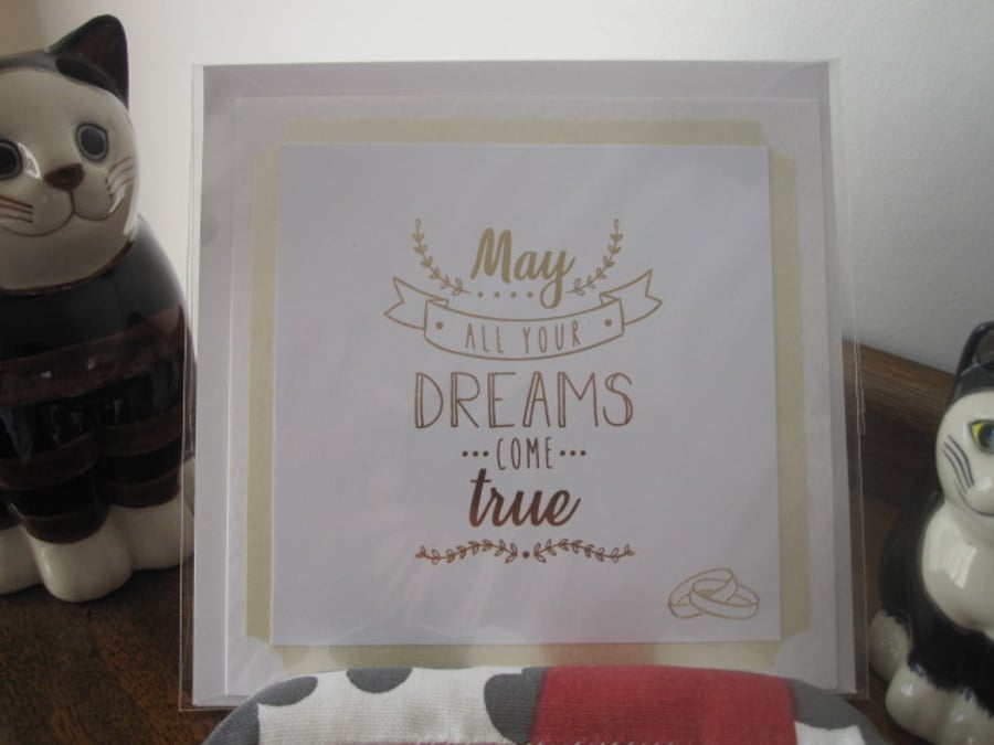 Quote Card - May All Your Dreams Come True