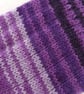 Hand-cranked Knitted Ribbed Wool Socks Size 4 to 5 - Image 3