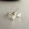 Sterling Silver Heart Stud Earrings, Small Studs