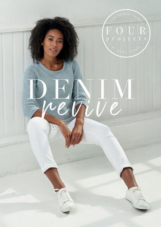 Rowan 'Denim Revive 4 Projects' Knitting Pattern Book by Quail Studio