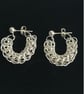 Sterling Silver Full Persian Chainmaille Hoop Earrings - Image 7