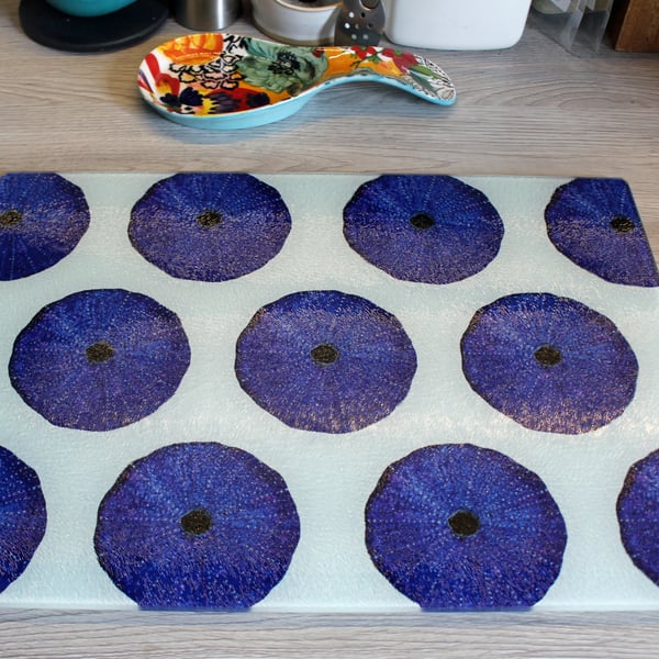 Sea Urchin Glass Chopping Board