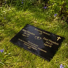 Flat Grave Plaque Grave Marker Cemetery stone Remembrance Grave Plaque Stone 