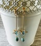 Origami crane bird earrings - Image 3