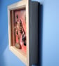 Peach Glow Beaded Dragonfly Box Frame - Image 4