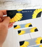 Hand Painted Sunflower Bookmark 