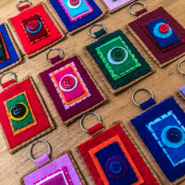 Felt keyrings 