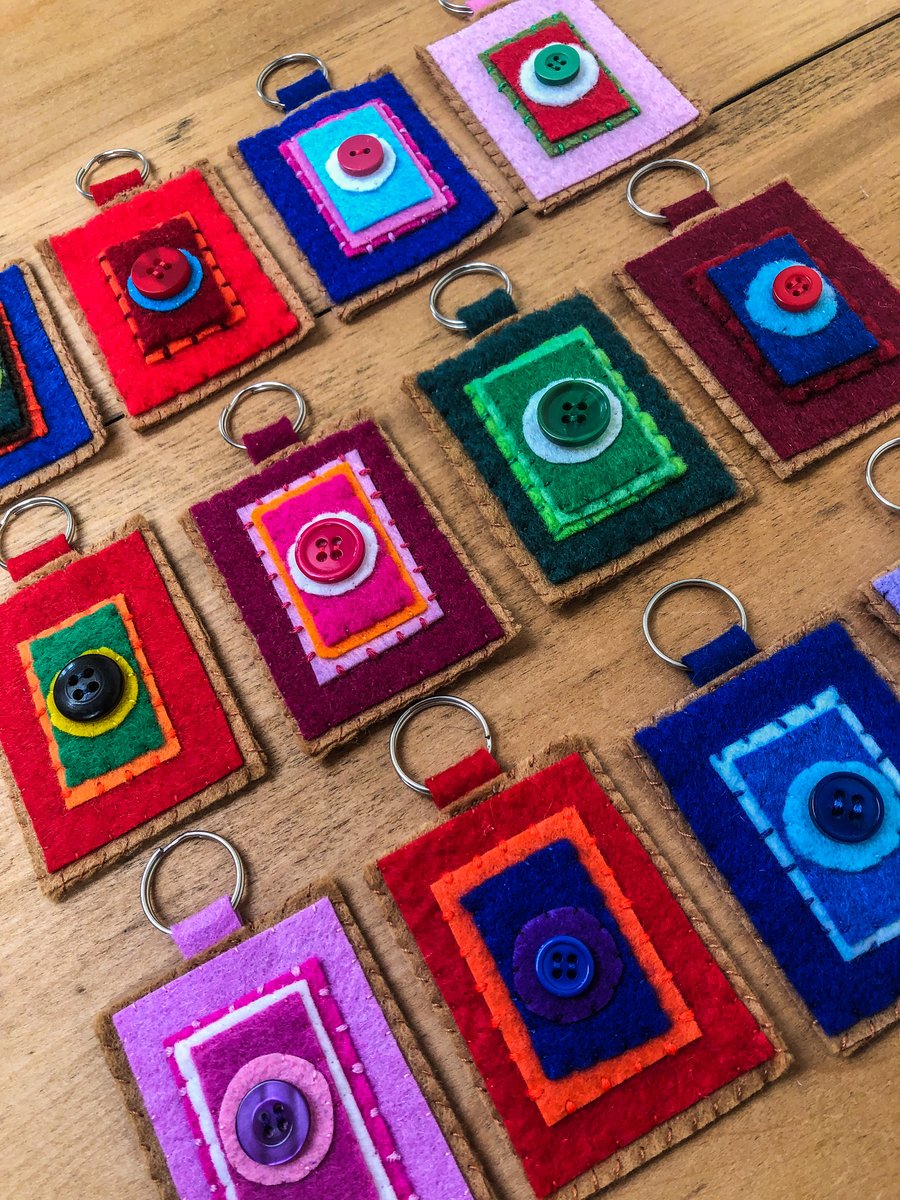 Felt keyrings 