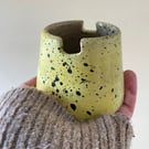 Ceramic watercolour storage pot.