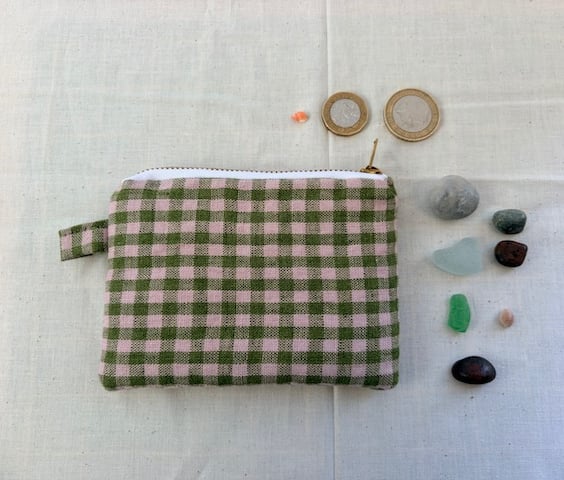 Pretty Gingham Coin Purse 