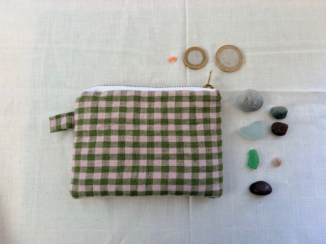Pretty Gingham Coin Purse 