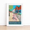 Bletchingley Surrey travel poster print by Susie West