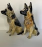 Personalised German Shepherd Dog salt and pepper shakers.(large 17cm high) - Image 2