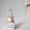 Clay Flower on a Teeny Vintage Bobbin 'little things'