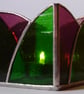 STAINED GLASS TEA LIGHT CANDLE HOLDER - Image 3