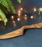 Bespoke custom order for Rini - Hand carved cherry wood wedding cake knife