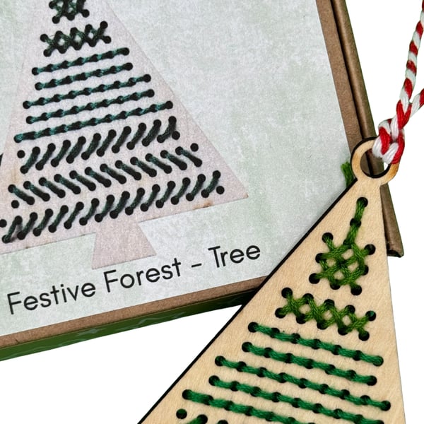 Stitch Your Own Festive Decoration - Festive Forest