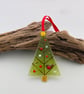 Robins Christmas Tree Decoration with Yellow Star - Image 1