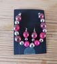 Handmade beaded bracelet and earring set. - Image 1