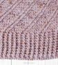 Crochet hat, beanie. Oatmeal, brown marl ladies swirl pom pom hat. Ladies hat. - Image 9