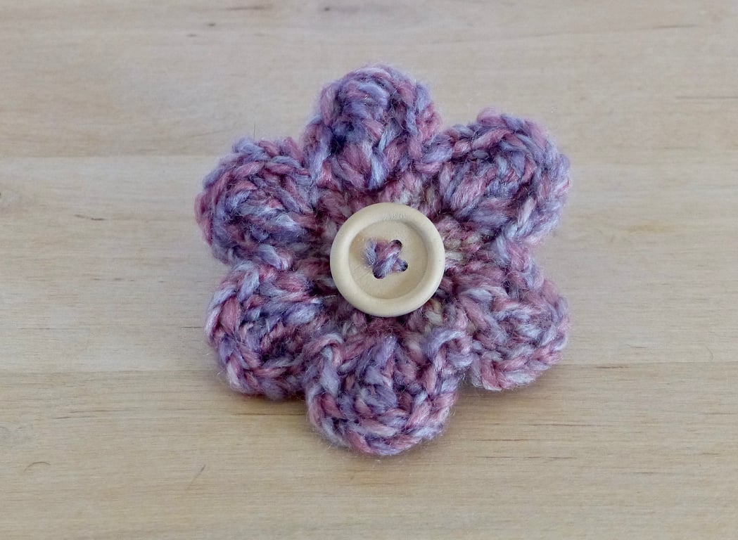 Crocheted Brooch