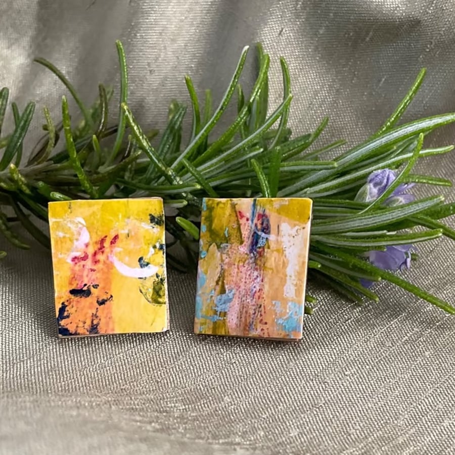 Citrus Sterling silver earrings 