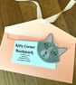 Cat face corner bookmark. Cute cat embroidered cat page keeper . - Image 2