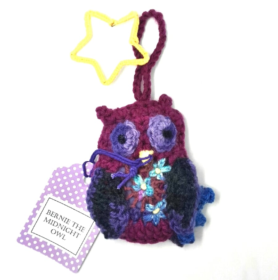 Crochet  Bernie the Midnight Owl!