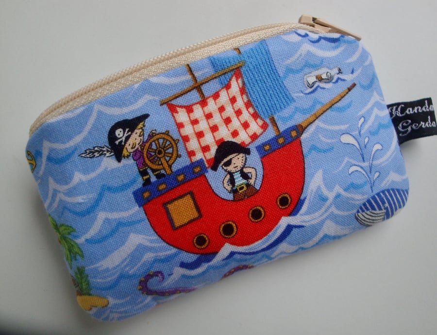  Clearance bargain - Kids Cotton Coin Purse - Pirate 