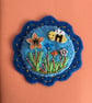 Hand Embroidered Garden Bee Notebook Set  - Image 2