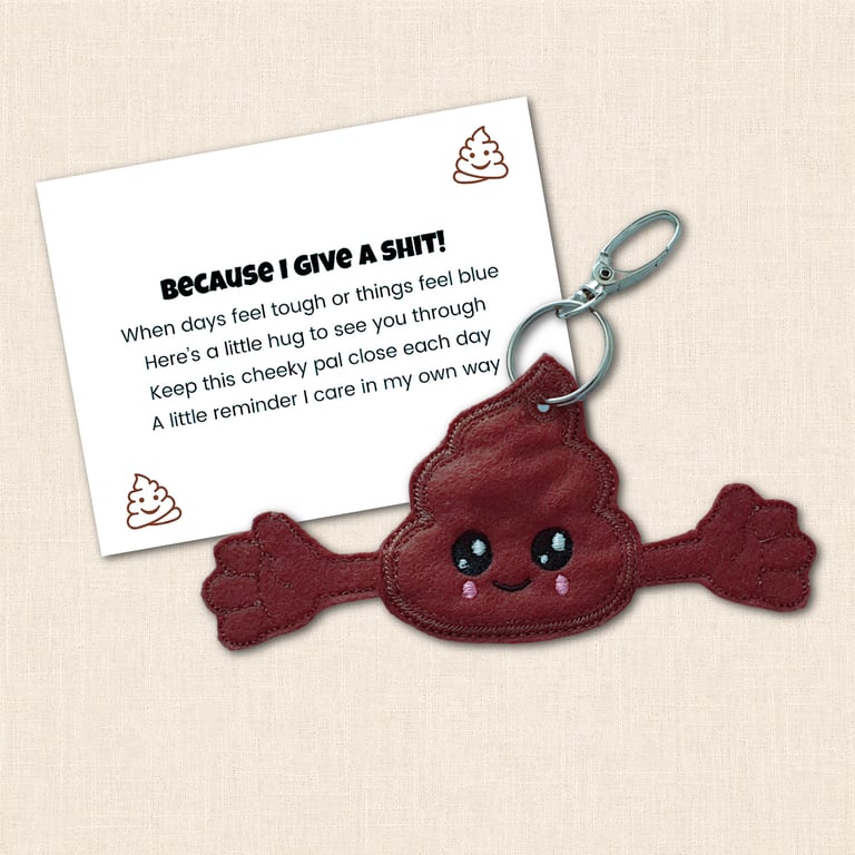 Poop Pocket Hug - Funny Friendship and Support Pocket Pal