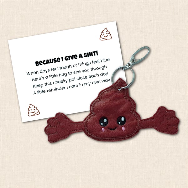 Poop Pocket Hug - Funny Friendship and Support Pocket Pal