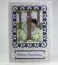 Handmade child's birthday card - fairy in the woods - magical birthday - Image 1