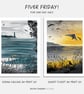 Fiver Friday Deal: Ocean Calling and Sunset Flight A4 Prints - Image 1
