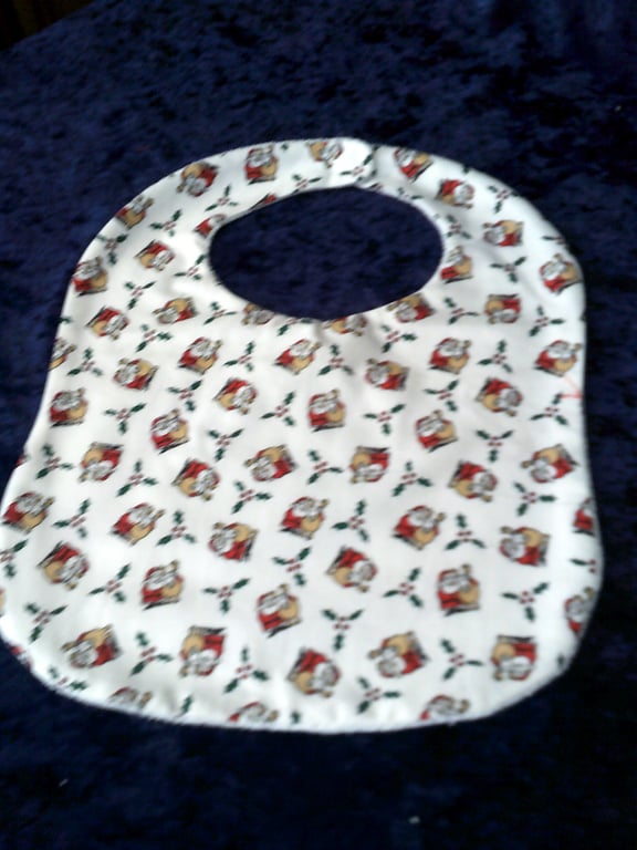 Rudolph and Santa Babies Christmas Bib