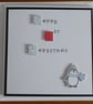 Personalised First Christmas Card - Penguin - Image 2