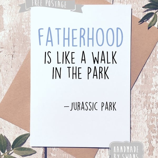 Funny fathers day card, father's day greeting card for dad, card for dad, funny 