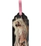 Chinese Crested Dog Bookmark: Handmade Ribbon Marker, Dog Lover Gift - Image 3
