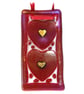 Heart Lightcatcher Fused Glass Hanging Suncatcher 2 hearts Mothers Day gift - Image 4