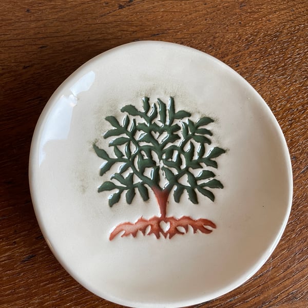 NEW!  Tree of Life ceramic dish