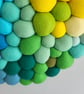 Circular Random Rainbow Wall Art - Abstract Tactile felt Blobs - Image 4