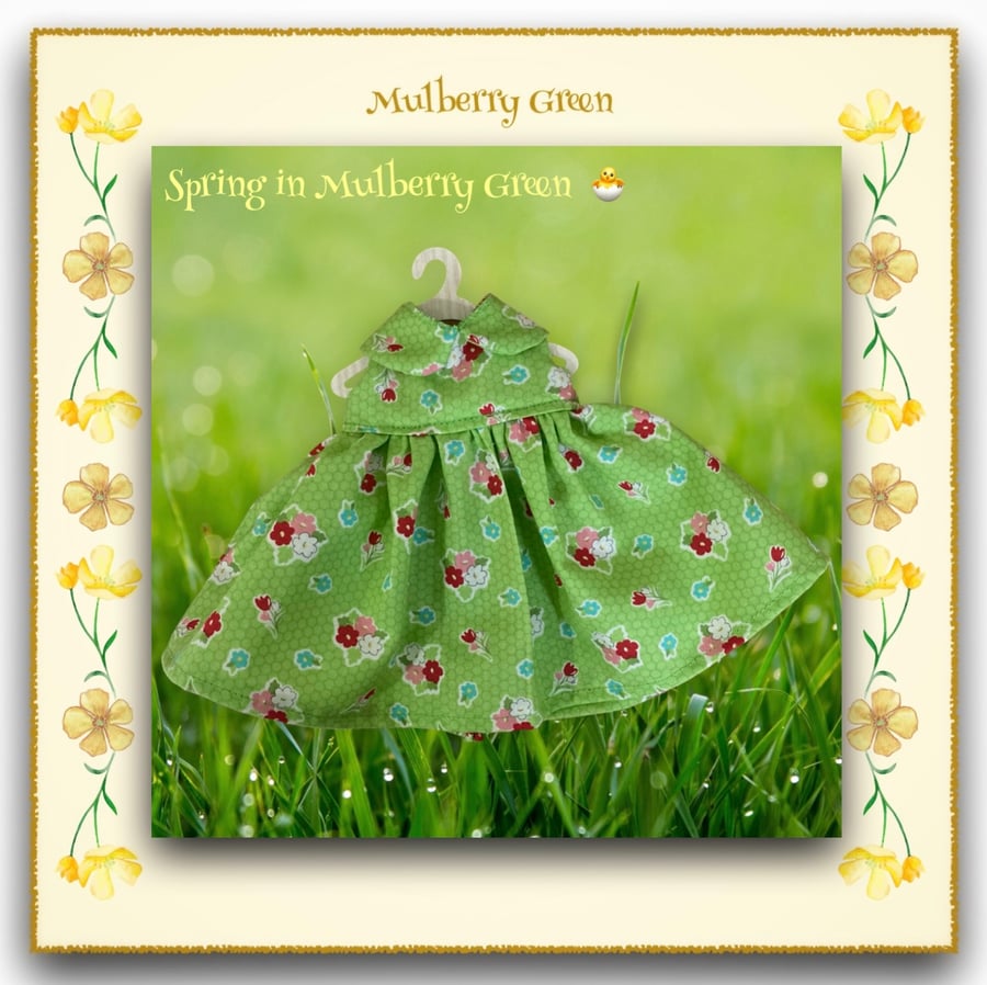 Spring Flowers Doll’s Dress